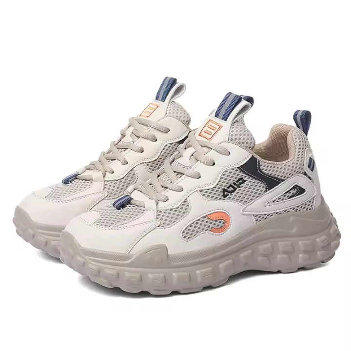 Zapatillas de correr para mujer, calzado de plataforma para correr al aire libre, zapatos de gimnasio para caminar, zapatos de viaje de fondo suave, deportes de malla - 1