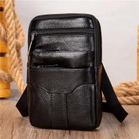 Bolso de Hombro de Cuero Genuino para Hombres Bolso Mensajero de Alta Calidad - details 0