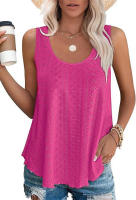 BUNO-2025 Novedad de verano, camisas para mujer, cuello redondo, sin mangas, Color sólido, camisetas sin mangas informales holgadas, blusas blancas para fiesta en la playa, camisas para mujer - details 45