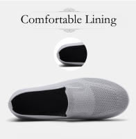Zapatillas de tenis deportivas para mujer, zapatos cómodos de suela gruesa ligera, sin cordones, de malla transpirable, para caminar al aire libre - details 7