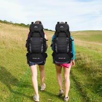 Mochila de Montañismo para Acampar y Viajar de 80-100 litros Para Hombres y Mujeres con Cubierta de Lluvia Bolsa Grande de Nylon para Deportes al Aire Libre - details 8