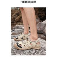 Sandalias De Playa De Moda Para Verano Para Hombres Antideslizantes Transpirables Con Suela Gruesa Para Senderismo Al Aire Libre - details 15
