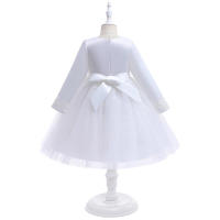 Vestido de noche para niñas con falda abullonada de malla con bordado de estilo nuevo para niños - details 13