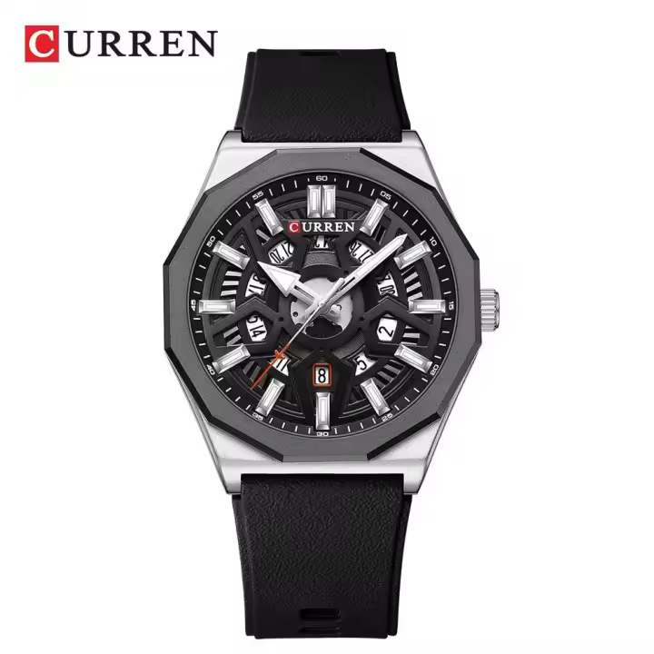 Reloj de Pulsera de Cuarzo CURREN 8437 Diseño Único Casual para Hombres Marca Leten - 1