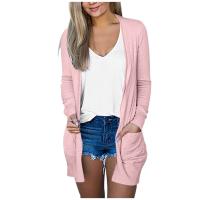 Cardigan de Manga Larga para Mujer Ouwu Ajuste Suelto, Manga de Punto con Bolsillo Adelgazante, Abrigo de Moda Casual - details 4
