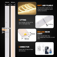 Tira de luces Led WIFI, tira de luces Led COB de alto brillo de 220V, cinta Flexible impermeable IP65 para iluminación de jardín al aire libre de habitación - details 3