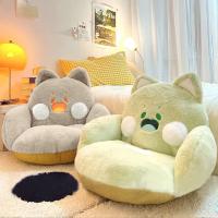 Cojín de Sitio de Gato Suave Kawaii Animal de Peluche para Sofá Decoración de Hogar Regalo para Niñas en Invierno - details 4