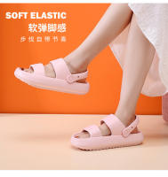 Zapatillas de suela suave para mujer, calzado fresco de 4cm de espesor para parejas al aire libre, Casa con sensación de pisar las heces, ins, Verano - details 2