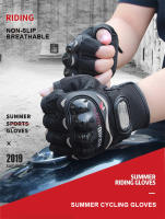 Guantes de Motocicleta MJMOTO Transpirables Antideslizantes Protección de Casco Duro Ligero Resistente al Desgaste Adecuados para Conducción en Ciudad, Off-road, Skateboarding Tallas M-XL - details 0