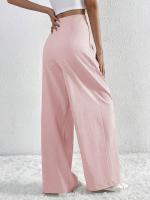 Pantalones de Oficina para Mujer de Cintura Alta y Pierna Ancha Cómoda y Elegante Estilo Clásico de Algodón Ajuste Suelto, No Ajusta, Moda de los 90s - details 25