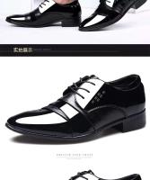 2023 Baolite Zapatos casuales de negocios de cuero puntiagudos formales de fiesta a la moda para hombres - details 11
