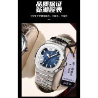 Nuevo Reloj deportivo de moda informal con banda de acero para hombre con calendario - details 11