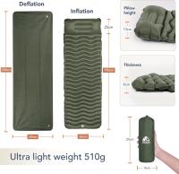 Colchón Inflable Portátil Esterilla Ligero, Resistente, Ideal para Acampar, Viajar a la Playa - details 18