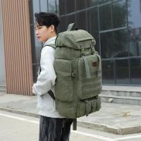 Mochilas de lona de gran capacidad, bolsos de hombro, bolsos de mano, bolsas de viaje al aire libre, bolsas de Montañismo - details 1