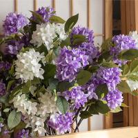 Flor Lila Artificial de tacto Real, elegante rama de flor Lila de seda hecha a mano, flor falsa de lujo, decoración para el hogar y la Oficina - details 6