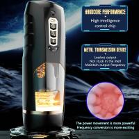 Masturbación masculina telescópica, mamada de voz Sexy, coño de bolsillo, ventosa de calefacción inteligente, juguete sexual para hombres - details 4