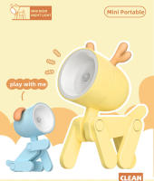 Lámpara de Escritorio Plegable LED Mini Luz Nocturna Portátil para Mascotas Lindas Decoración de Sala de Estar Regalo para Estudiantes - details 3