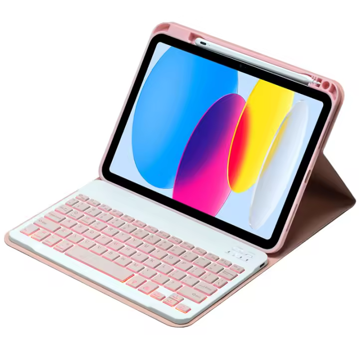 Funda con teclado para Xiaomi Pad 6, carcasa con retroiluminación de 7 colores, MiPad 6 2023, para Xiaomi Pad 6 Pro 2023 - 1