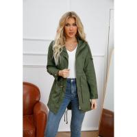 Parabrisas de algodón con capucha para mujer, chaqueta holgada de talla grande, ropa de color sólido, nuevo - details 1