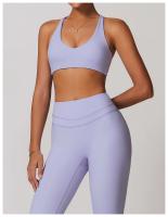 Sujetador de Yoga para Mujer de Nylon Sexy Cruz Transpirable para Gimnasio Top de Primavera/Verano - details 14