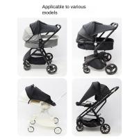 Cubierta parasol extendida para cochecito de bebé, protector solar transpirable, dosel para cochecito de bebé, visera ligera Anti-UV para cochecito - details 10