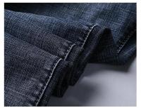 Vaqueros rectos informales azules y negros elásticos para piernas, modernos y clásicos, ropa de marca para hombre - details 10