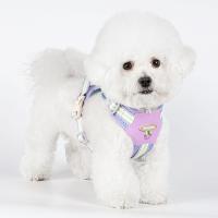 Conjunto de correa y arnés para perro transpirable, Collar reflectante Quicklace para mascotas, cuerda suave y ajustable, chaleco con correa para el pecho para perros pequeños - details 2