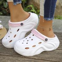 Sandalias tipo zuecos con plataforma gruesa para mujer, zapatos de playa con suela suave y gruesa para jardín, zapatillas antideslizantes con cuña de Eva, verano 2024 - details 6