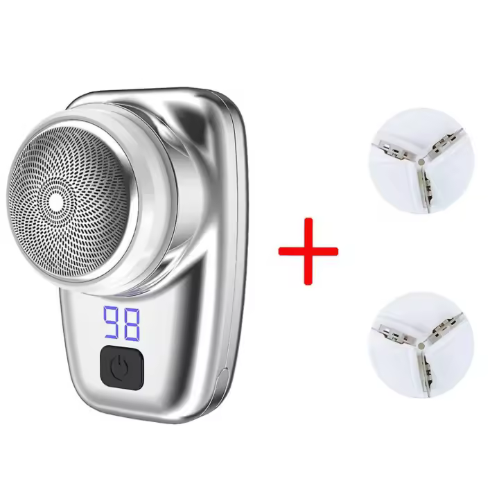 Mini Afeitadora eléctrica con Usb, afeitadora de bolsillo con indicador Led, afeitadora portátil para viajes - 1