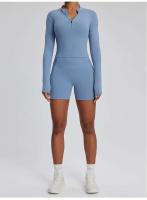 Conjunto deportivo USTADO de 2 UDS Yoga TRE para mujer, sujetador de entrenamiento transpirable Fiess, camiseta corta de manga larga para gimnasio, parte inferior ajustada para acampar - details 60