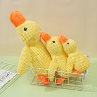 Juguete para perros pato amarillo nuevo 2025, La almohada calmante de patos suaves, Juguete de patos para perros con sonido de patadas para perros de interior (Amarillo) - details 8