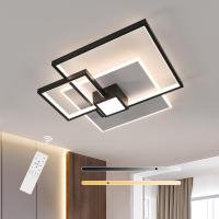 Goeco Lámpara de Techo LED Moderna Brillante, Ajustable, Control Remoto Aluminio, Acabado Lacado - details 6