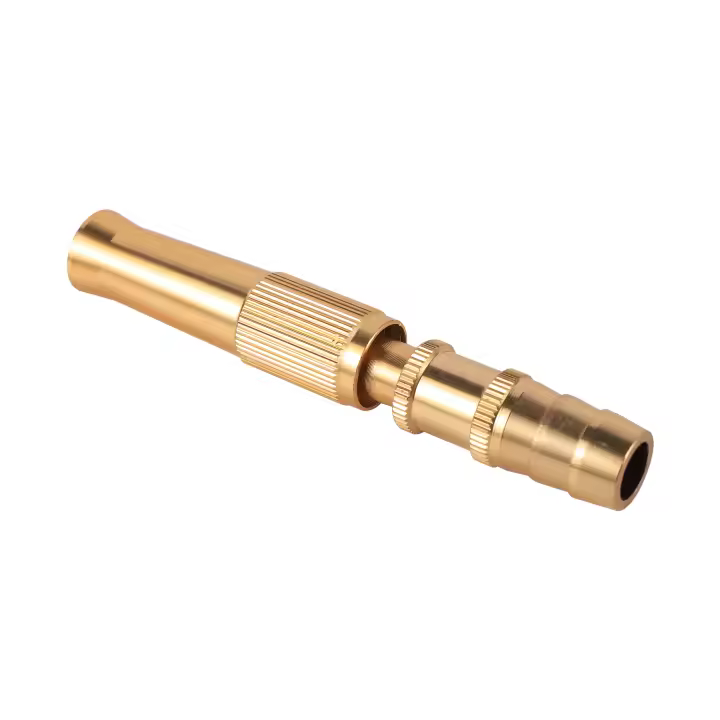 Boquilla de pulverización, pistola de agua de latón de alta presión, pulverización directa, conector rápido, manguera para el hogar, aspersor de jardín de presión ajustable - 1