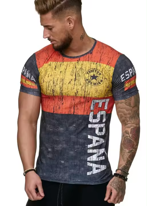 Camiseta de fútbol 3D transpirable para hombre, camiseta deportiva oversize, novedades para España, Alemania, Suecia, Portugal y Rusia en - 1