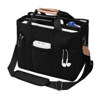 Bolsa cruzada de lona con múltiples compartimentos para mujer, de gran capacidad y con secciones. - details 0