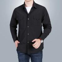 Camisa para senderismo y pesca para hombre, blusa transpirable de secado rápido, Camisa de trabajo de carga de manga larga, camisas UV para exteriores - details 2