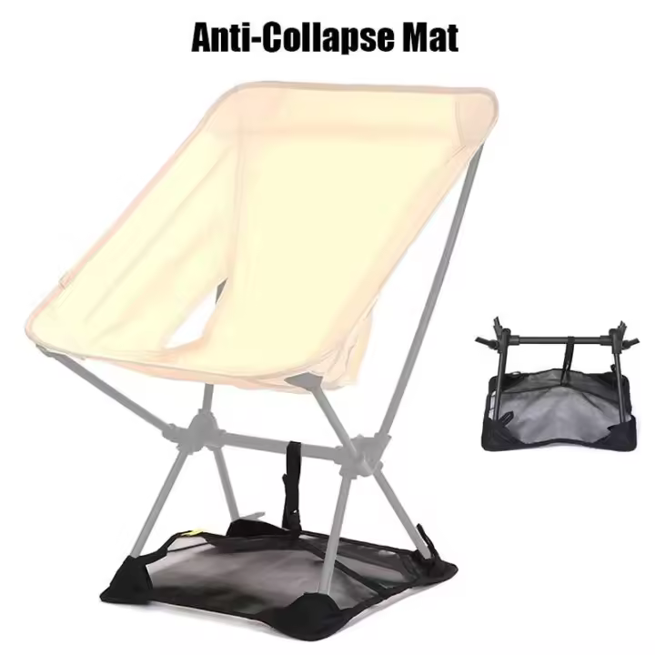 Sin almohadilla anticaída, plegable, ligera, evita hundirse en la playa, silla plegable para acampar - 1