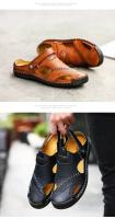 Sandalias de verano para hombre, zapatos informales de cuero genuino para hombre, sandalias de cuero para exteriores para hombre, zapatos de playa, zapatos romanos para hombre - details 13