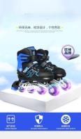 Patines suaves para niños y adultos, patines en línea, juego de flash completo ajustable - details 0