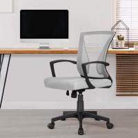 Silla Oficina Silla de Despacho para Trabajo Silla Altura Ajustable Silla Giratoria Gris - details 3