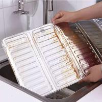 Estufa de exterior con parabrisas plegable, estufa de papel de aluminio para camping, quemador de cocina, red cortavientos, 1/2 UDS. - details 6