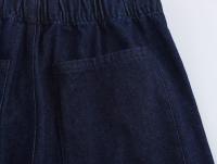 Estilo nuevo Ropa de mujer Chaqueta vaquera a rayas con patchwork Jeans decorados con cinturón lateral - details 22