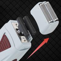 Afeitadora eléctrica recíproca para hombres, recortadora de barba recargable por USB, afeitadora de cabello eléctrica sin cables - details 0