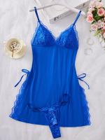 Conjunto de camisón y braguita de diseño encantador con tirantes finos y cuello en V, ropa sexy para mujer - details 18