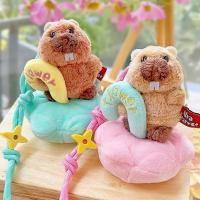 Llavero Kawaii de peluche de marmota, adornos de dibujos animados, muñecos de marmota, colgante para bolso, llavero colgante para coche, regalo para niña - details 12