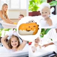 Máquina de burbujas de baño para niños, soplador automático de burbujas con forma de dinosaurio, eléctrico con ventosa, compañero de baño para niños - details 4
