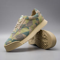 Zapatos hechos a mano de piel de vaca de primera capa con plataforma retro de camuflaje Forrest Gump - details 5