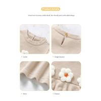 Vestido de Bebé de punto para Niña, enaguas sin Mangas, ropa Infantil con volantes sólidos, Monos Lindos florales, falda para niños - details 6