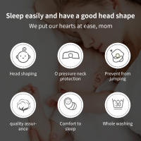 Almohada moldeadora para bebé recién nacido, cojín de posicionamiento para dormir, antivuelco, plano, transpirable, Mattres - details 1