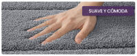 Alfombra de baño de microfibra lavable a máquina, suave, antideslizante y súper absorbente - details 2